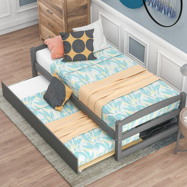 Harriet Bee Vosgan Solid Wood Daybed with Trundle & Reviews Wayfair